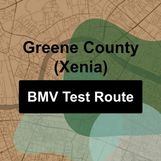 Greene County (Xenia), Ohio BMV Driving Test Routes