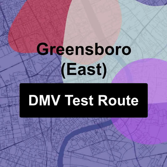 Greensboro (East), North Carolina DMV Driving Test Routes
