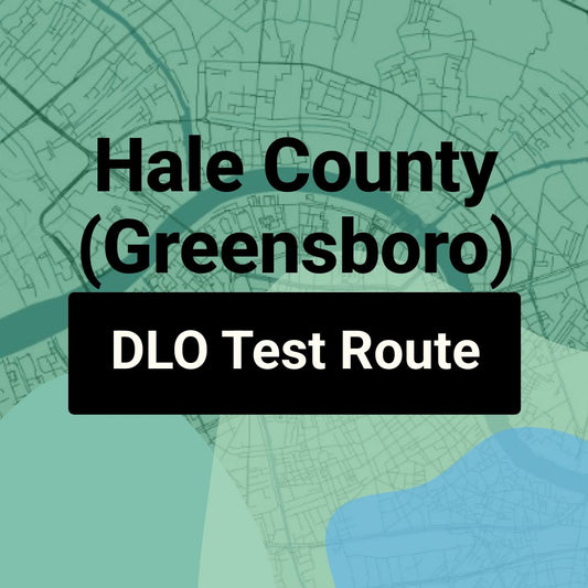 Hale County (Greensboro) Alabama DLO Driving Test Routes
