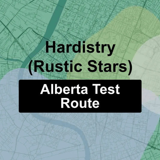 Hardistry (Rustic Stars), Alberta AMA Driving Test Routes