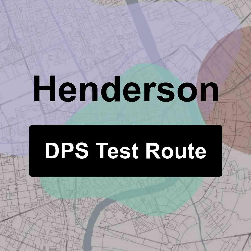 Henderson, Texas DPS Driving Test Routes
