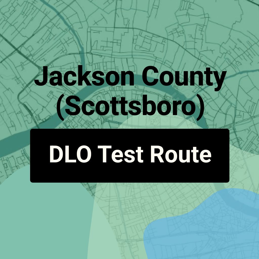 Jackson County (Scottsboro) Alabama DLO Driving Test Routes