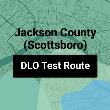 Jackson County (Scottsboro) Alabama DLO Driving Test Routes