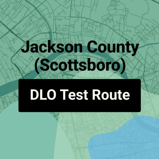 Jackson County (Scottsboro) Alabama DLO Driving Test Routes