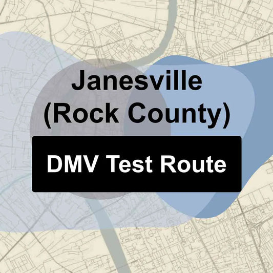 Janesville (Rock County), Wisconsin DMV Driving Test Routes