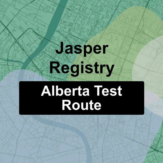 Jasper Registry, Alberta AMA Driving Test Routes