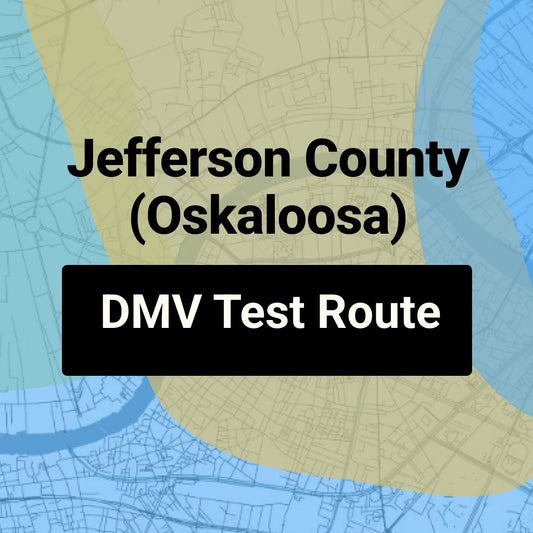 Jefferson County (Oskaloosa), Kansas DMV Driving Test Routes