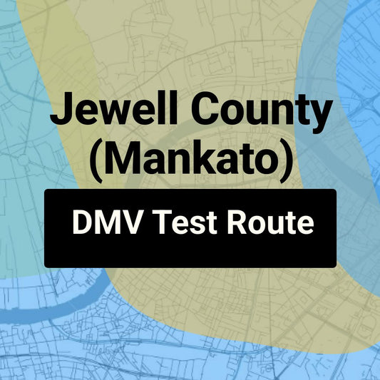 Jewell County (Mankato), Kansas DMV Driving Test Routes