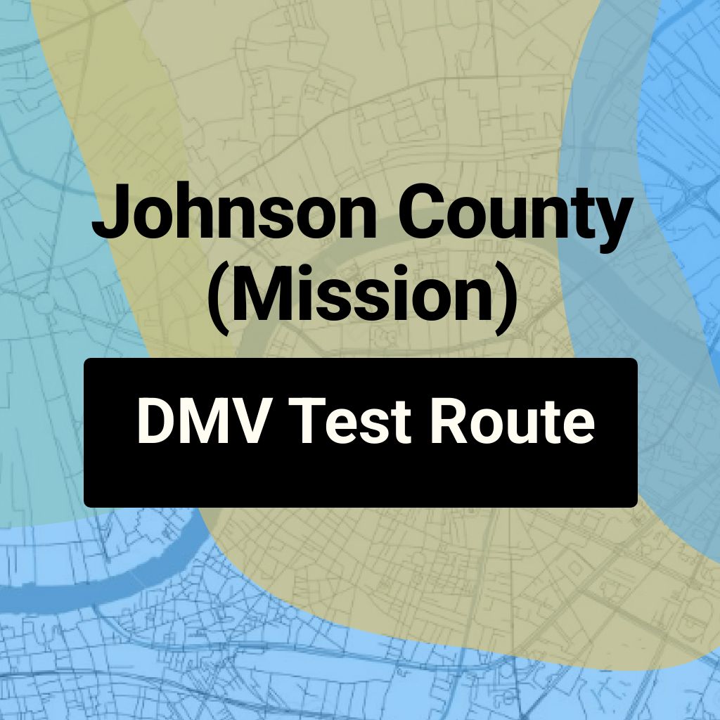 Johnson County (Mission), Kansas DMV Driving Test Routes