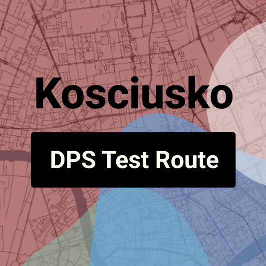 Kosciusko DPS, Mississippi DMV Driving Test Routes