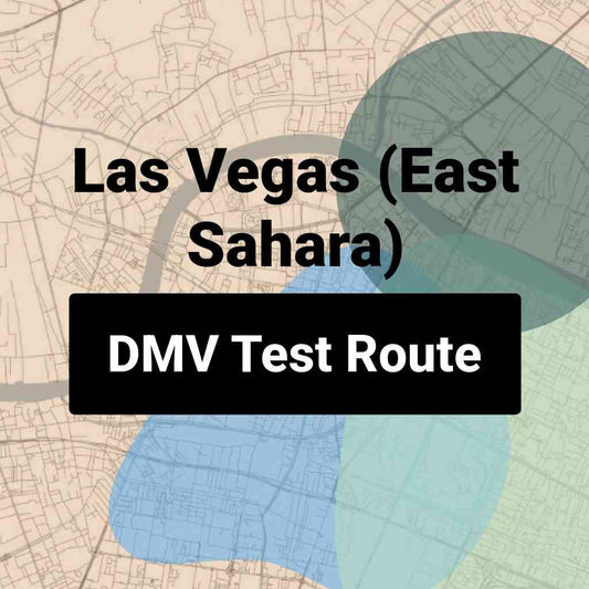 Las Vegas (East Sahara), Nevada DMV Driving Test Routes