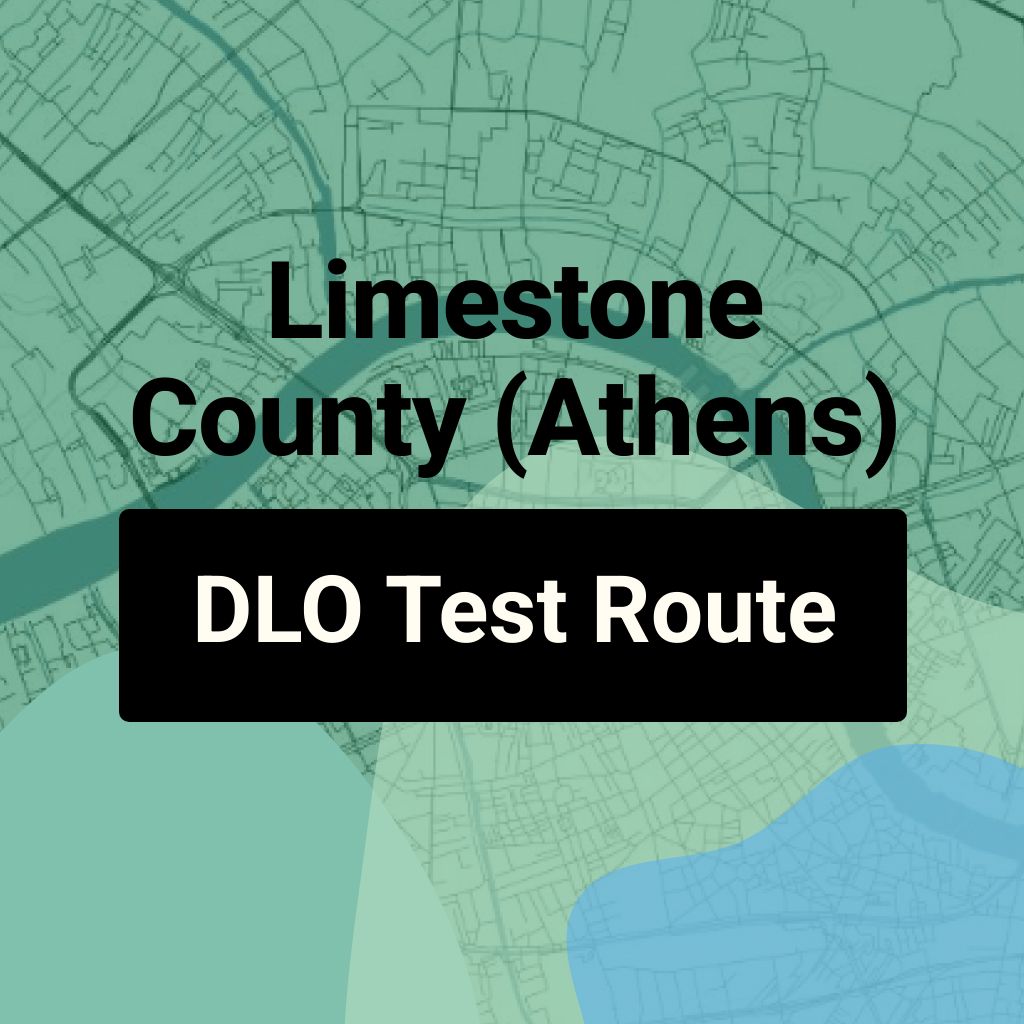 Limestone County (Athens) Alabama DLO Driving Test Routes