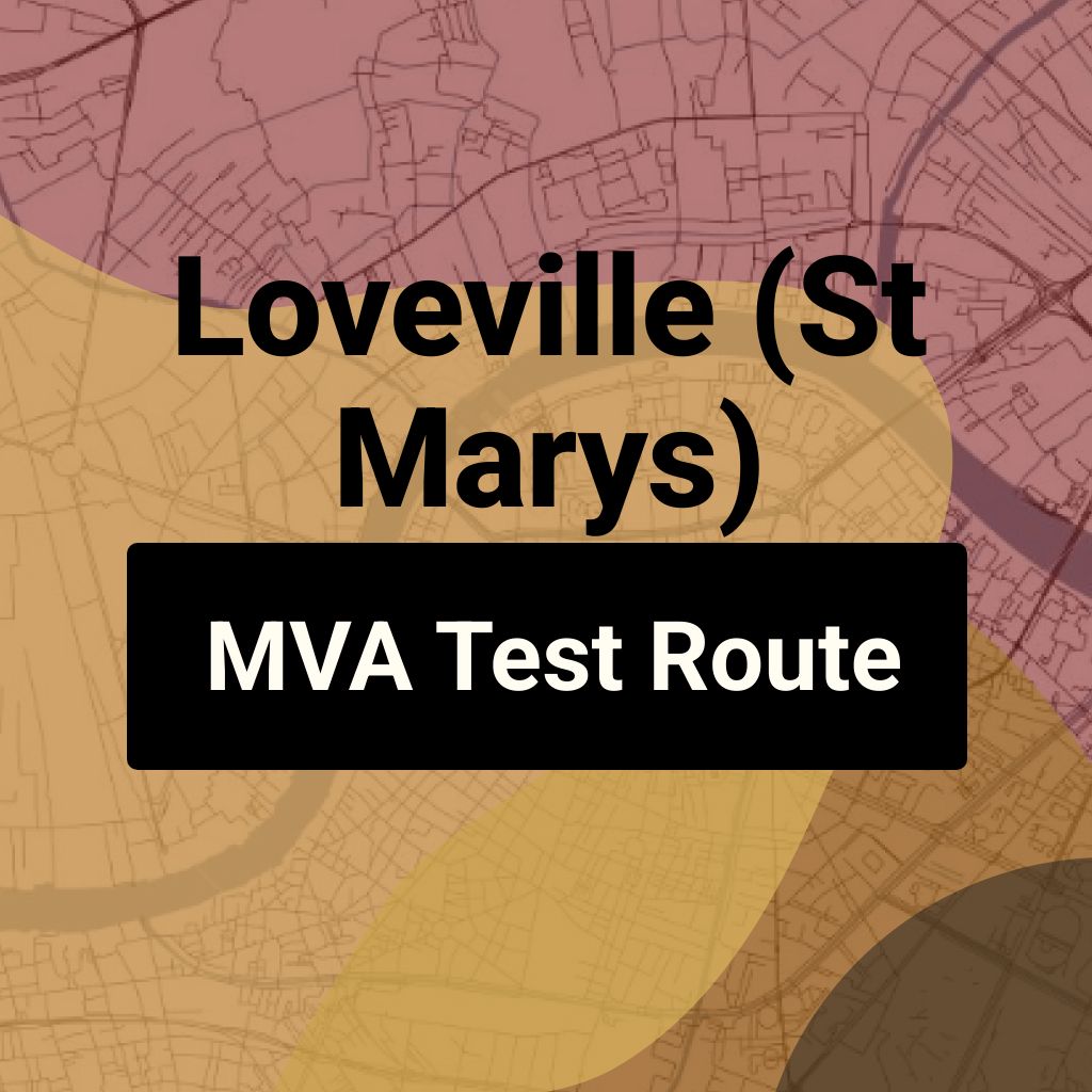 Loveville (St Marys), Maryland MVA Driving Test Routes