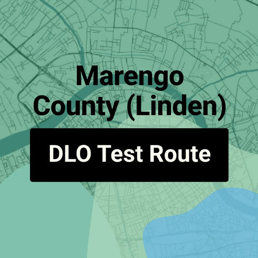 Marengo County (Linden) Alabama DLO Driving Test Routes