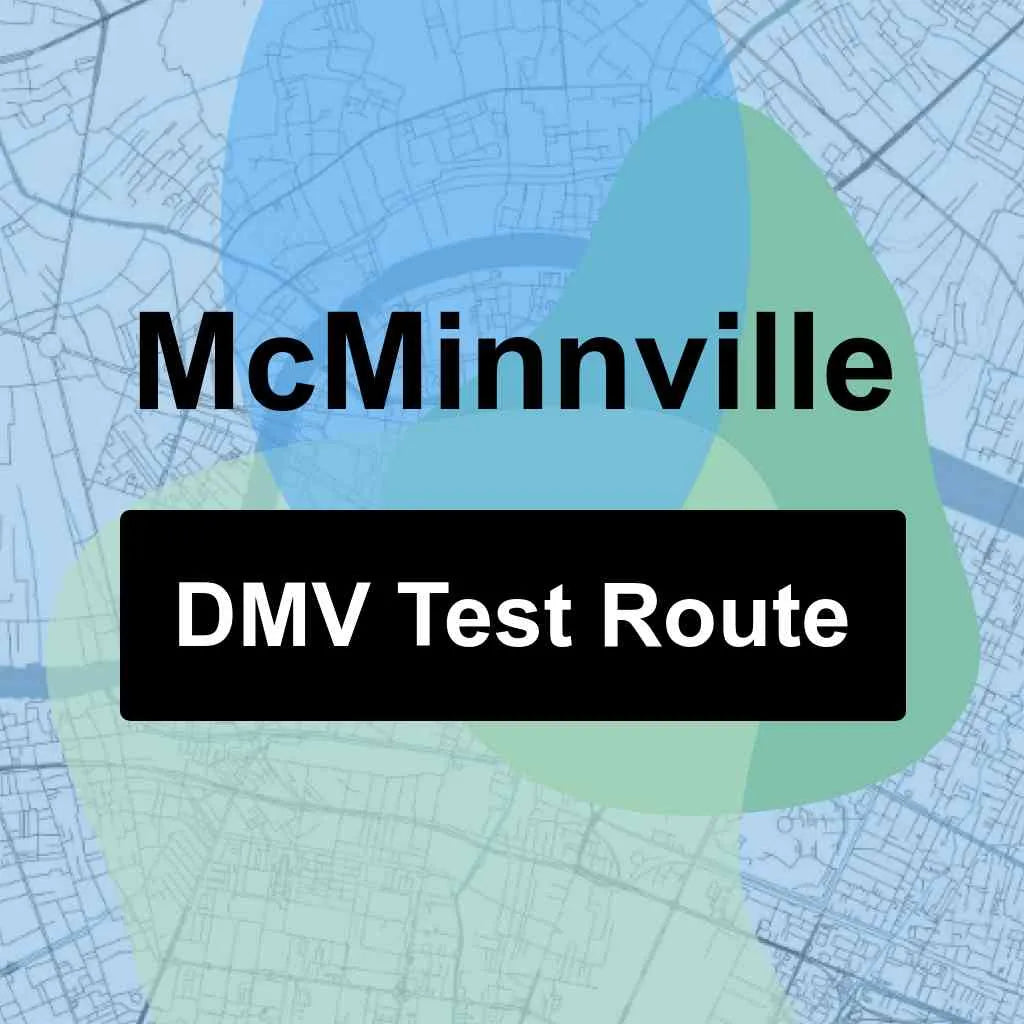McMinnville, Tennessee DMV Driving Test Routes