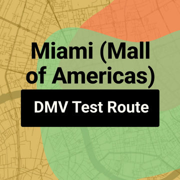 Miami (Mall of Americas), Florida DMV Driving Test Routes