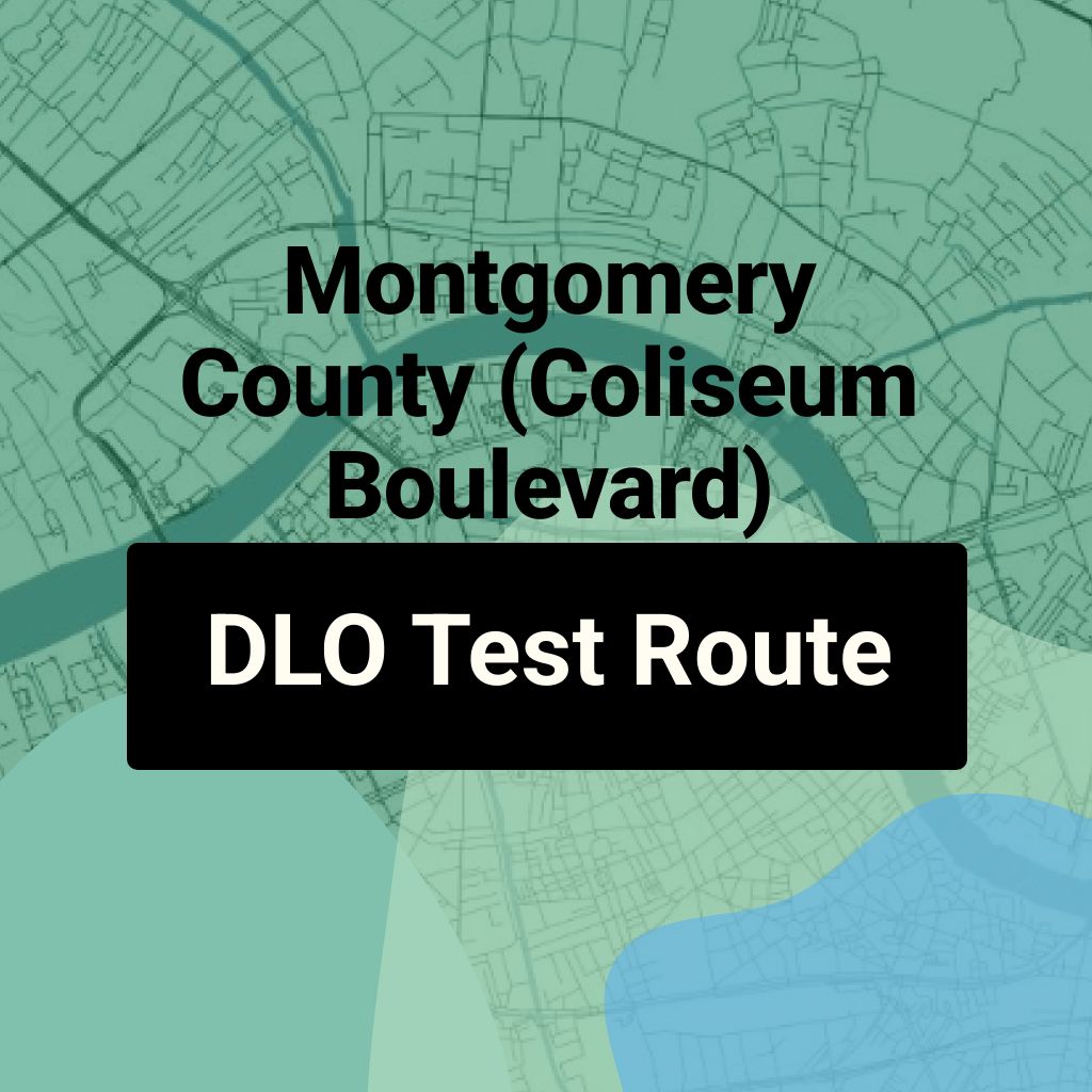 Montgomery County (Coliseum Boulevard) Alabama DLO Driving Test Routes