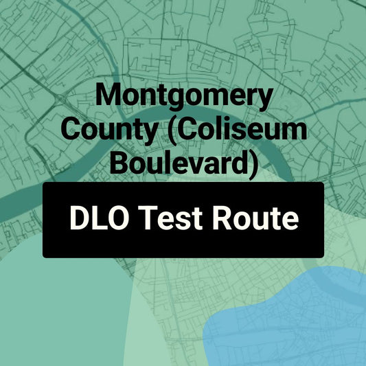 Montgomery County (Coliseum Boulevard) Alabama DLO Driving Test Routes