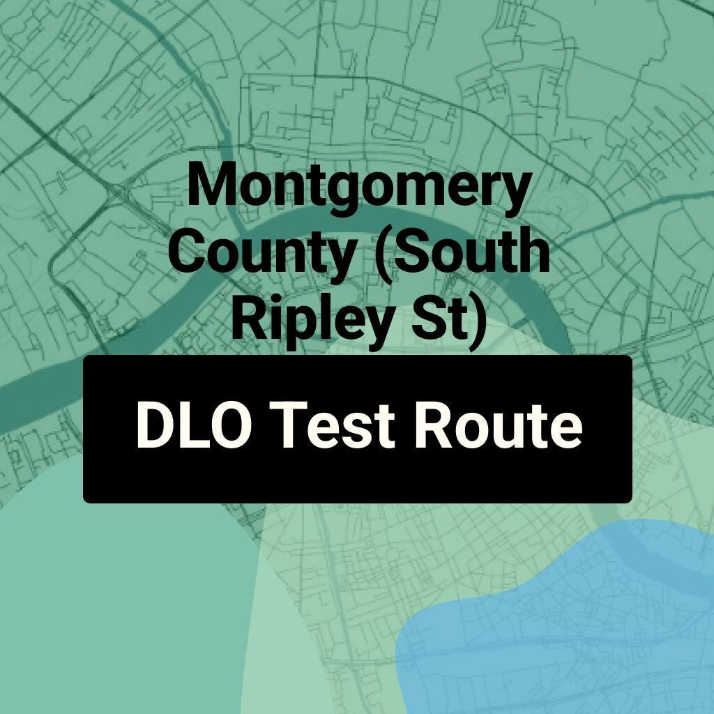 Montgomery County (South Ripley St) Alabama DLO Driving Test Routes