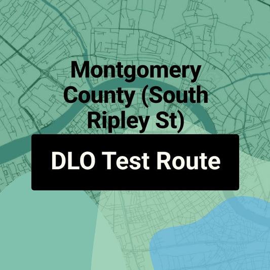 Montgomery County (South Ripley St) Alabama DLO Driving Test Routes