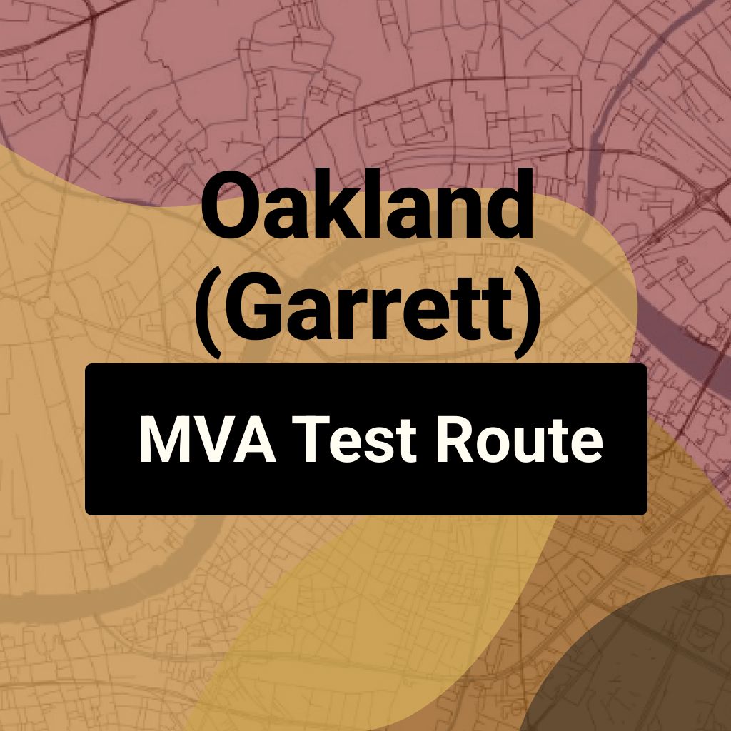 Oakland (Garrett), Maryland MVA Driving Test Routes