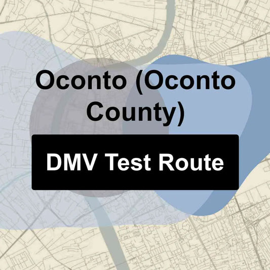 Oconto (Oconto County), Wisconsin DMV Driving Test Routes