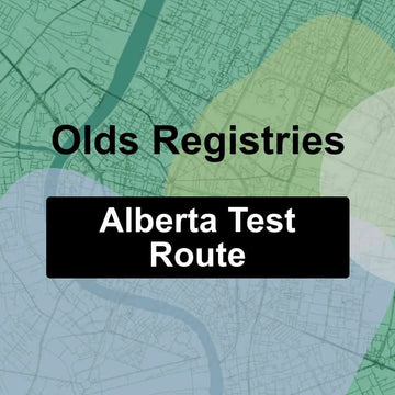 Olds Registries Ltd., Alberta AMA Driving Test Routes