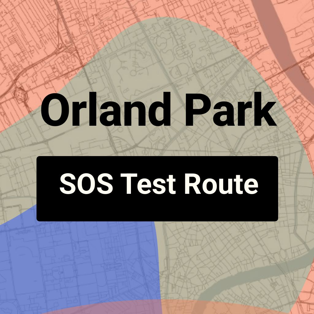 Orland Park, Illinois SOS Driving Test Routes