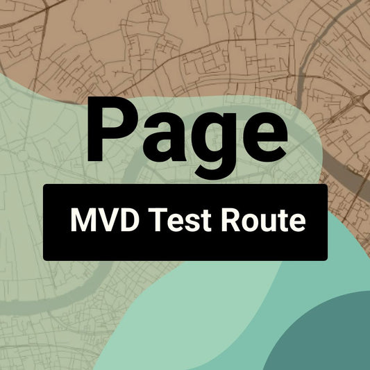 Page, Arizona MVD Driving Test Routes
