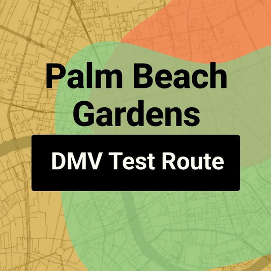 Palm Beach Gardens, Florida DMV Driving Test Routes