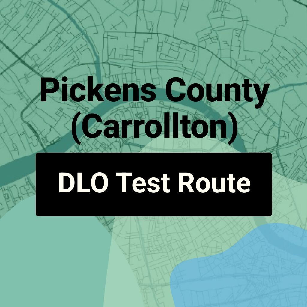 Pickens County (Carrollton) Alabama DLO Driving Test Routes