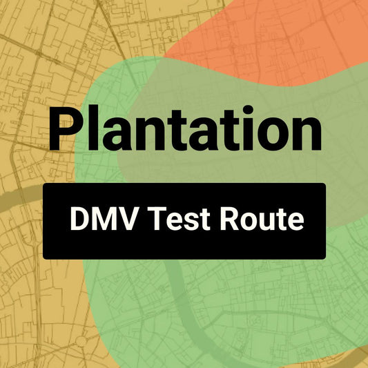 Plantation, Florida DMV Driving Test Routes