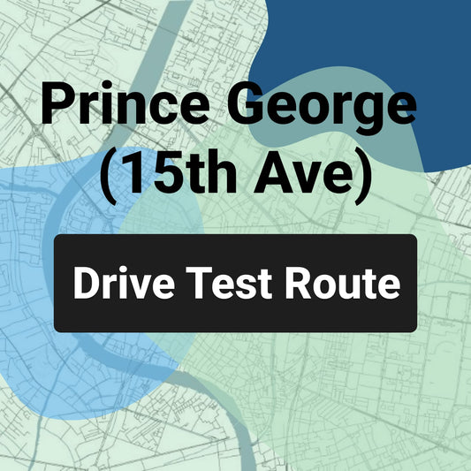 Prince George (15th Ave) ICBC Road Test Route