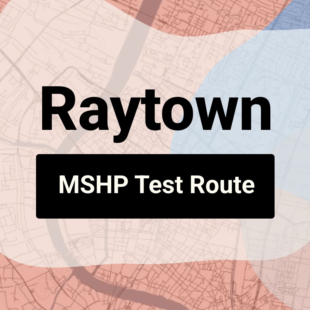 Raytown, Missouri MSHP Driving Test Routes