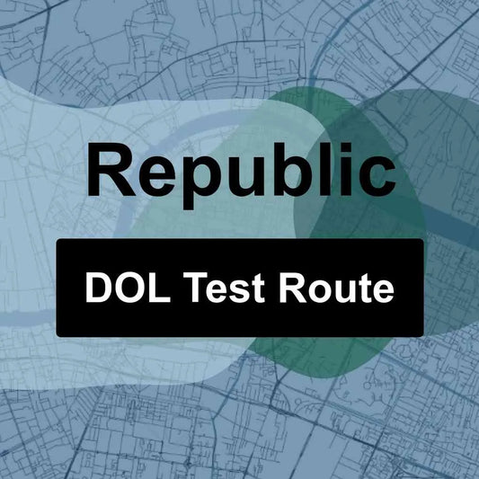 Republic, Washington DOL Driving Test Routes