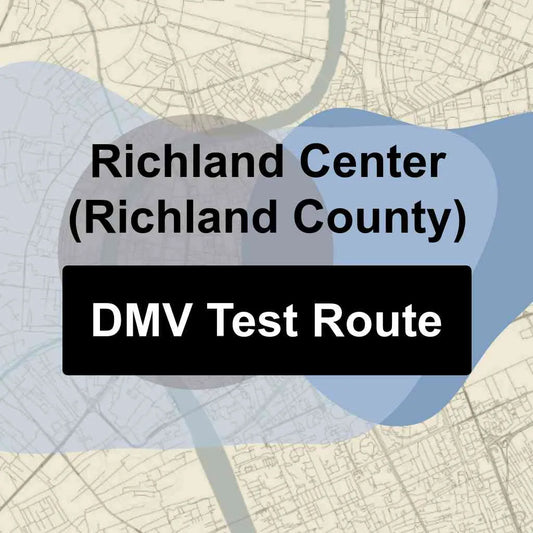 Richland Center (Richland County), Wisconsin DMV Driving Test Routes