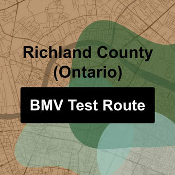 Richland County (Ontario), Ohio BMV Driving Test Routes
