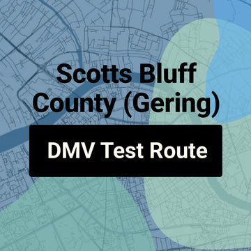 Scotts Bluff County (Gering), Nebraska DMV Driving Test Routes