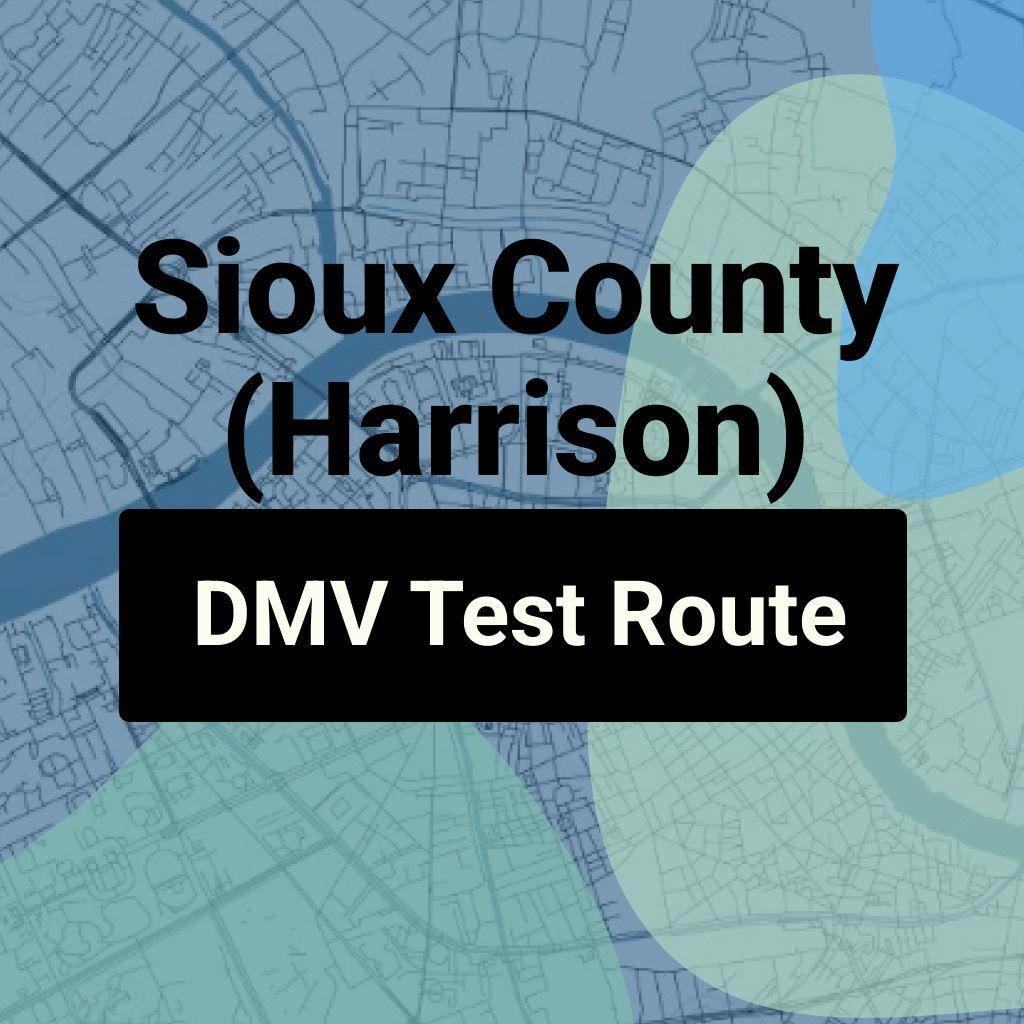 Sioux County (Harrison), Nebraska DMV Driving Test Routes