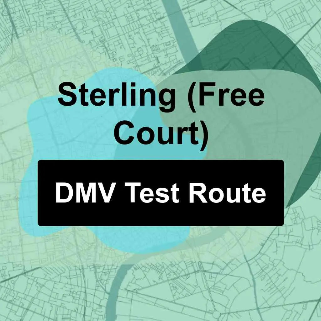 Sterling (Free Court), Virginia DMV Driving Test Routes