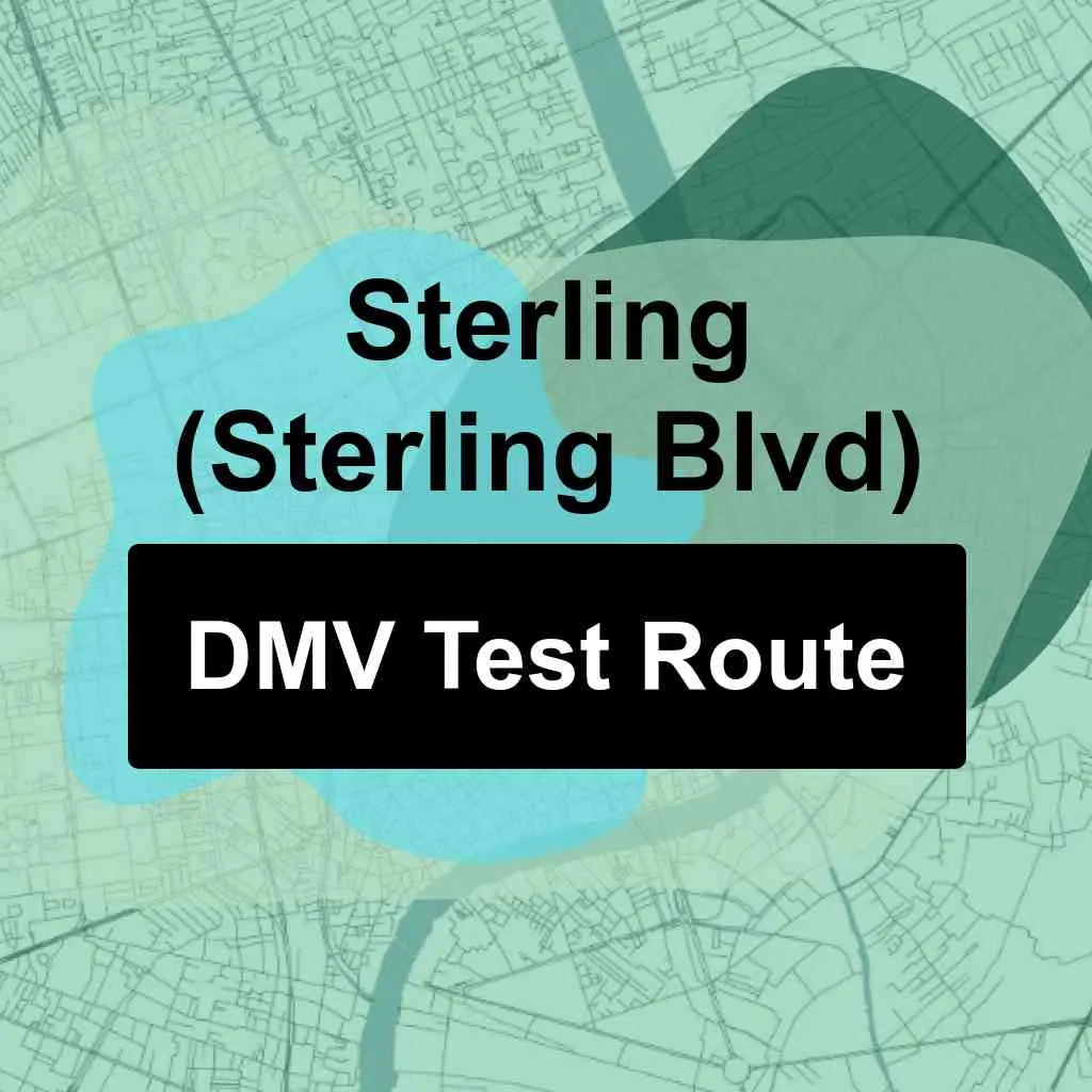 Sterling (Sterling Blvd), Virginia DMV Driving Test Routes