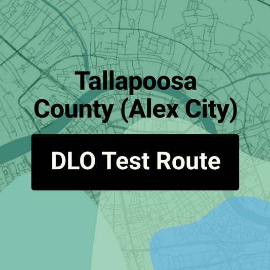 Tallapoosa County (Alex City) Alabama DLO Driving Test Routes