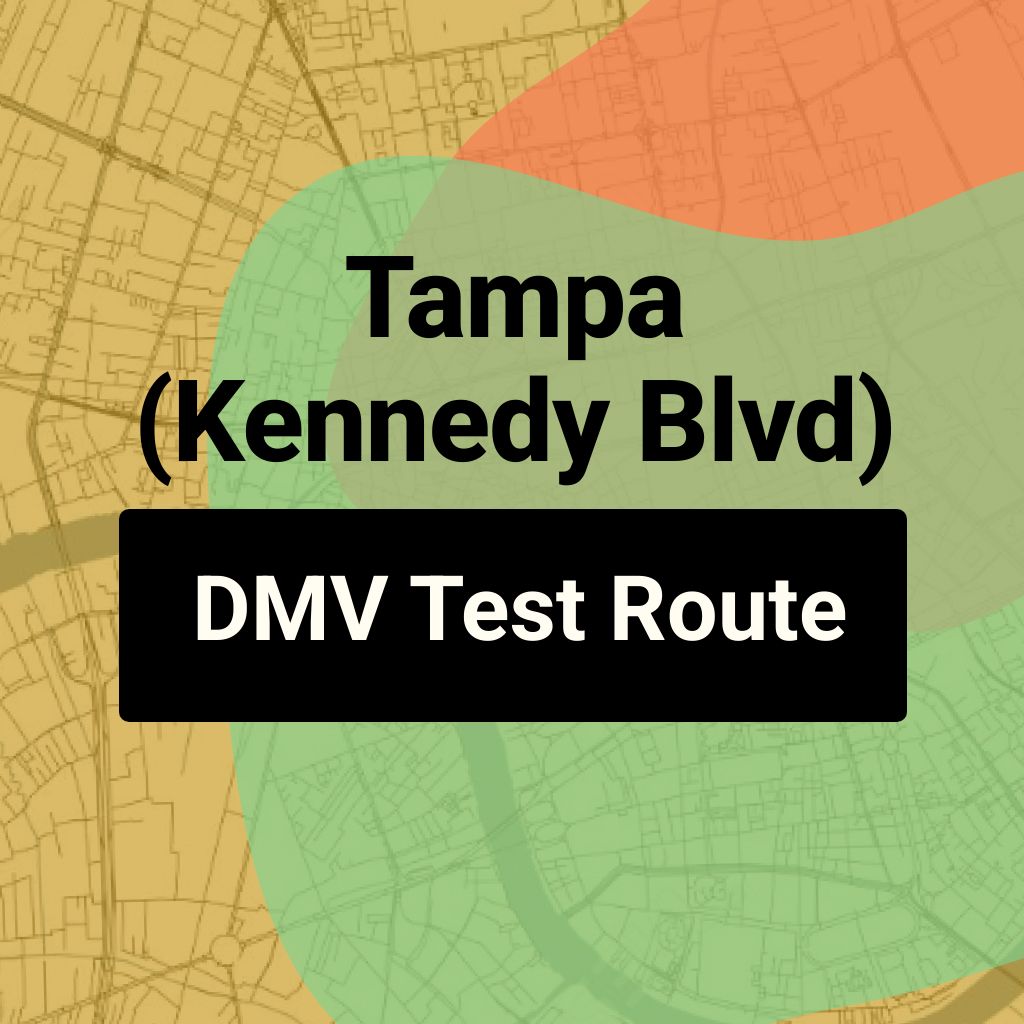 Tampa (Kennedy Blvd), Florida DMV Driving Test Routes