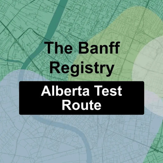 The Banff Registry, Alberta AMA Driving Test Routes