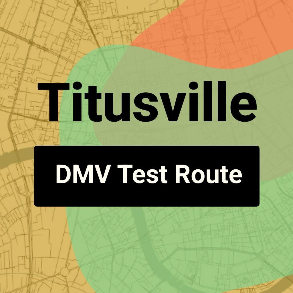 Titusville, Florida DMV Driving Test Routes