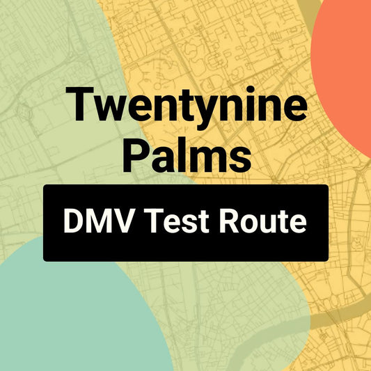 Twentynine Palms DMV Road Test Centre Routes