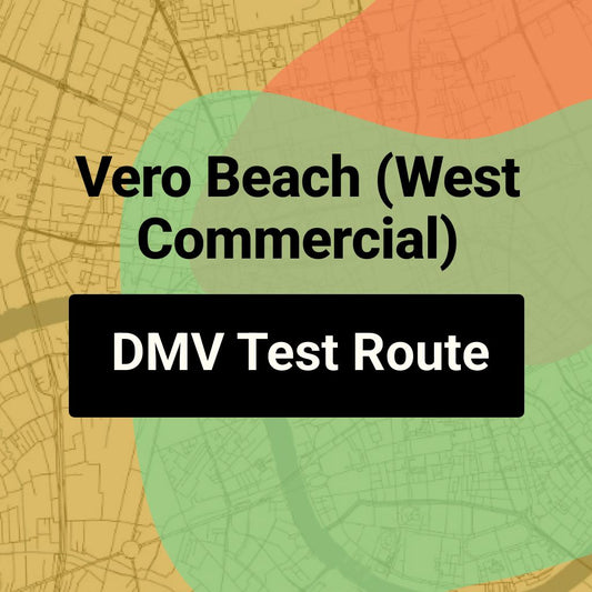 Vero Beach (West Commercial), Florida DMV Driving Test Routes