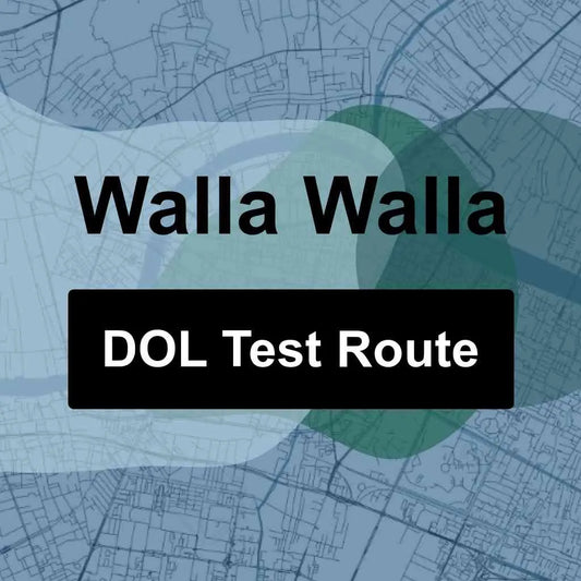 Walla Walla, Washington DOL Driving Test Routes