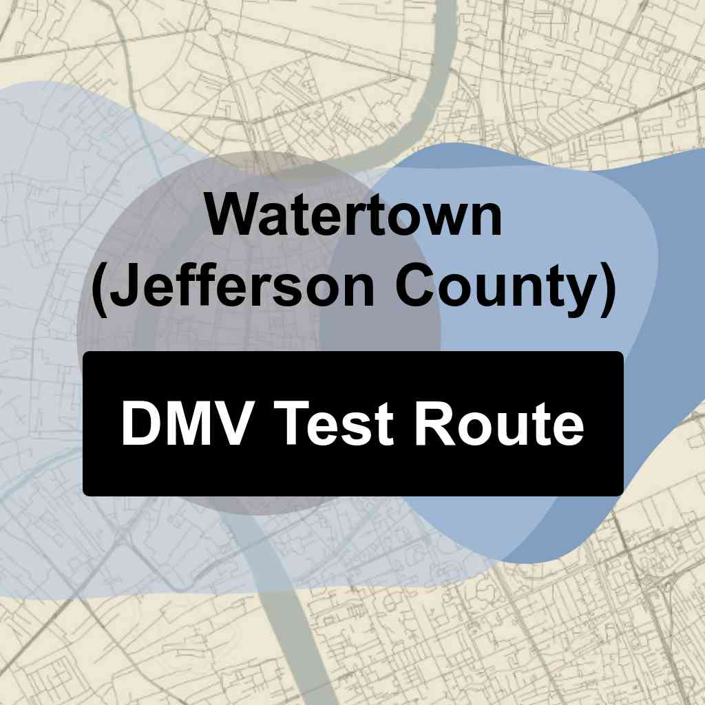 Watertown (Jefferson County), Wisconsin DMV Driving Test Routes