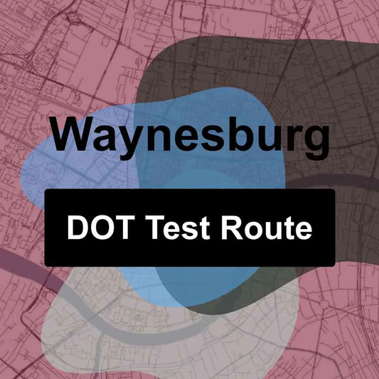Waynesburg, Pennsylvania DOT Driving Test Routes